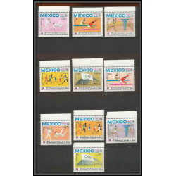 132c - Yemen royaume MNH ** Mi N°498 A jeux olympiques olympic games canoé feuilles sheets