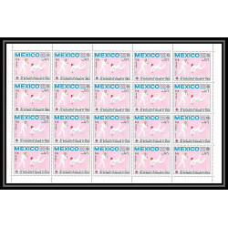132d - Yemen royaume MNH ** Mi N°498 A jeux olympiques olympic games escrime feuille complète (full sheet) fencing