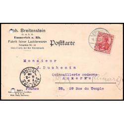 13133 auxerre 1909 allemagne germany reich carte postale postcard