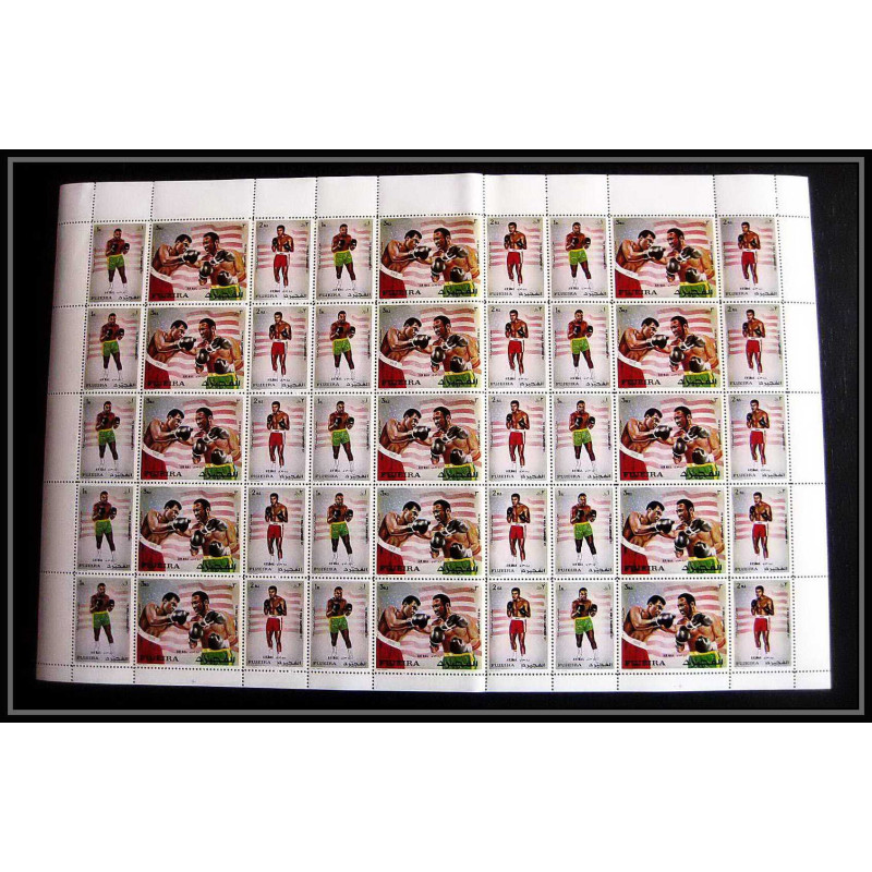 133d - Fujeira MNH ** Mi N°689/691 A mohamed ali boxe boxing feuilles sheets