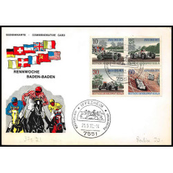 13166 iffezheim 1972 Voiture (Cars) allemagne germany berlin carte postale postcard