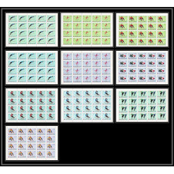 134b - Yemen royaume MNH ** Mi N°454/463 A jeux olympiques (winter olympic games) grenoble 1968 feuilles sheets