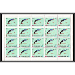 134b - Yemen royaume MNH ** Mi N°454/463 A jeux olympiques (winter olympic games) grenoble 1968 feuilles sheets