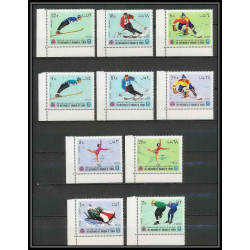 134e - Yemen royaume MNH ** Mi N°454/463 A jeux olympiques (winter olympic games) grenoble 1968 skating bob hockey 