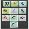 135 - Yemen royaume MNH ** Mi N°454/463 B jeux olympiques olympic games grenoble 68 hockey Non dentelé imperf