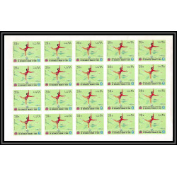 135b Yemen royaume MNH ** N°454/463 B jeux olympiques olympic games grenoble 68 feuilles sheets non dentelé (Imperf