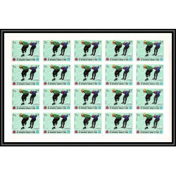 135b Yemen royaume MNH ** N°454/463 B jeux olympiques olympic games grenoble 68 feuilles sheets non dentelé (Imperf