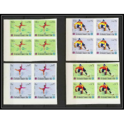 135g Yemen royaume MNH ** N°454/463 B jeux olympiques olympic games grenoble 68 bloc 4 Non dentelé imperf