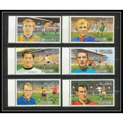 140 - Ras Al Khaima MNH ** Mi N°745/750 A european Football players (Soccer) muller moore riva himst durr
