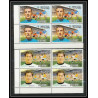 140b - Ras Al Khaima MNH ** Mi N°745/750 A european Football players (Soccer) muller moore riva himst durr bloc 4