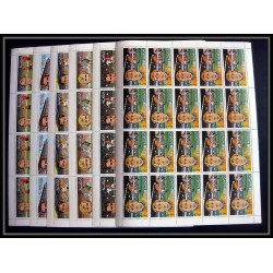 140c - Ras Al Khaima MNH ** Mi N°745/750 A european Football players (Soccer) muller moore riva feuilles sheets