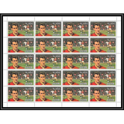 140c - Ras Al Khaima MNH ** Mi N°745/750 A european Football players (Soccer) muller moore riva feuilles sheets