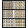 141 - Ras Al Khaima MNH ** Mi N°745/750 B european Football players Soccer Non dentelé imperf feuilles sheets