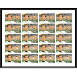 141 - Ras Al Khaima MNH ** Mi N°745/750 B european Football players Soccer Non dentelé imperf feuilles sheets