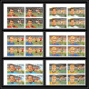 141e - Ras Al Khaima MNH ** Mi N°745/750 bloc 4 Non dentelé imperf Football (Soccer) CHAMPIONNAT EUROPE