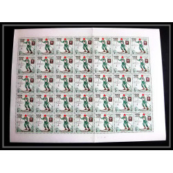 142c - YAR (nord yemen) MNH ** Mi N°619/623 A jeux olympiques olympic games grenoble 1968 hockey feuilles sheets
