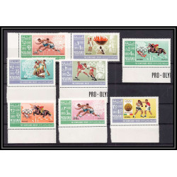 149 - Manama MNH ** Mi Mi N°38/45 A jeux olympiques olympic games mexico 68 Football (Soccer) canoe jumping boxe