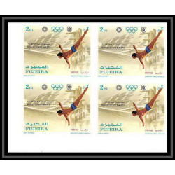 150d - Fujeira MNH ** N°748/752 B bloc 4 Non dentelé imperf jeux olympiques olympic games MUNICH 72 soccer