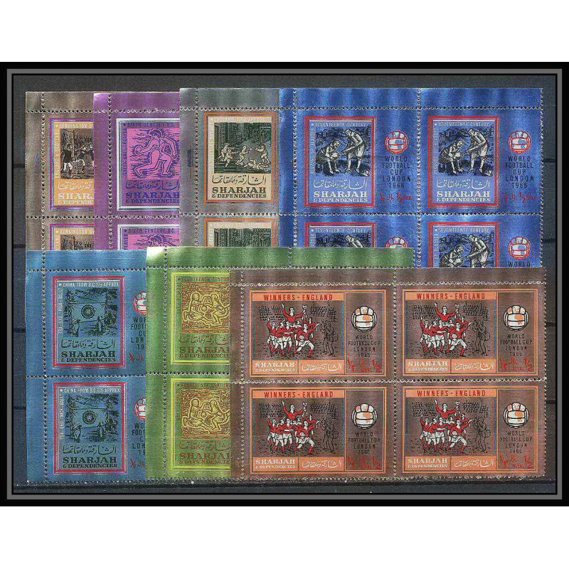 154b - Sharjah MNH ** N°337/343 A Football (Soccer) world championship london 1966 