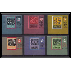 157 Sharjah/khor fakkan MNH ** N°131/136 B Non dentelé imperf Football (Soccer) world championship london 66