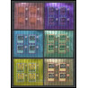 158a Sharjah/khor fakkan MNH ** N°131/136 B Non dentelé imperf Football (Soccer) feuilles sheets london 66
