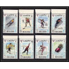 160 - Umm al Qiwain MNH ** N°233/240 A jeux olympiques (winter olympic games) grenoble 1968 bob hockey skating