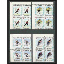 160b - Umm al Qiwain MNH ** N°233/240 A bloc 4 jeux olympiques (winter olympic games) grenoble 1968 bob hockey 