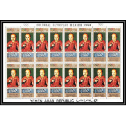 164e - YAR (nord yemen) MNH ** N°876/881 A gold jeux olympiques olympic games feuilles sheets feuilles sheets
