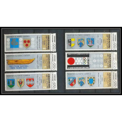 165 - YAR (nord yemen) MNH ** N°818/823 A gold jeux olympiques (winter olympic games) GRENOBLE SAPPORO CORTINA 