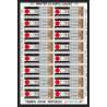 165b - YAR (nord yemen) MNH ** N°818/823 A gold jeux olympiques (winter olympic games) GRENOBLE feuilles sheets