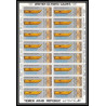 165c - YAR (nord yemen) MNH ** N°818 A gold color error jeux olympiques olympic games oslo 52 feuilles sheets