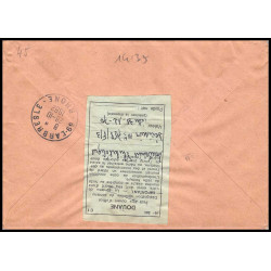 14135 recommandé libreville gabon gabonaise manet 1982 l'arbresle rhone lettre cover colonies