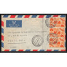 14155 herald djibouti par avion somalis 12/7/1948 paris lettre cover colonies france