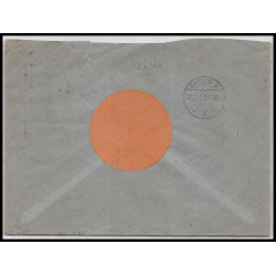 14314 recommandé perforé perfin GAB GERBR ARNHOLD reich dresden berlin 1923 lettre cover allemagne germany