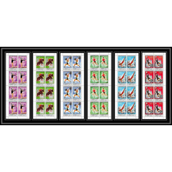 168a Sharjah MNH ** N°489/494 A jeux olympiques olympic games Mexico 68 jumping Football Soccer feuilles sheets