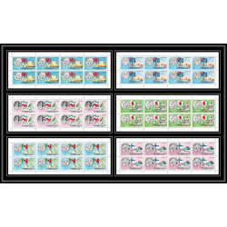 169a - Sharjah MNH ** N°496/501 A jeux olympiques (history of the olympic games) mexico tokoy rome feuilles sheets