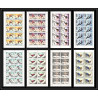 171b - Sharjah MNH ** N°400/407 A jeux olympiques (winter olympic games) grenoble 1968 hockey feuilles sheets