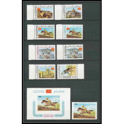 172b Yemen kingdom MNH ** N°403/410 A + bloc N°53 jeux olympiques (summer olympic games) Mexico 68