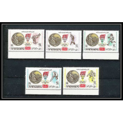 176 Yemen kingdom MNH ** Mi N°620/624 A jeux olympiques (summer olympic games) MEXICO 68 gold madalists