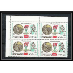 176c Yemen kingdom MNH ** Mi N°620/624 A jeux olympiques (summer olympic games) MEXICO 68 gold madalists BLOC 4