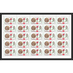 176d Yemen kingdom MNH ** N°620/624 A jeux olympiques olympic games MEXICO 68 gold madalists feuilles sheets