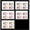179c Yemen kingdom MNH ** Mi N°620/624 B Non dentelé imperf jeux olympiques olympic games MEXICO 68 BLOC 4