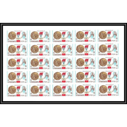 179d Yemen kingdom MNH ** N°620/624 B Non dentelé imperf jeux olympiques olympic games MEXICO 68 feuilles sheets