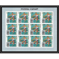 180 Fujeira MNH ** N°292/301 B overprint Non dentelé imperf jeux olympiques olympic games mexico feuilles sheets