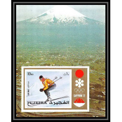 188 Fujeira MNH ** Mi N°87 B jeux olympiques olympic games SAPPORO 72 Non dentelé imperf