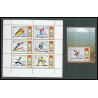 189a Fujeira MNH ** Mi N°839/844 + bloc 90 A overprint jeux olympiques olympic games SAPPORO 72 hockey