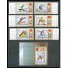 189b Fujeira MNH ** Mi N°839/844 + bloc 90 A overprint jeux olympiques olympic games SAPPORO 72 hockey