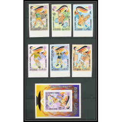 192a Ras Al Khaima MNH ** Mi N°649/654 B bloc 116 Non dentelé imperf jeux olympiques olympic games MUNICH 72
