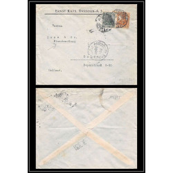 15795 guerre 14/18 censure ww1 allemagne reich kaps dresden 1916 delft nederland lettre cover