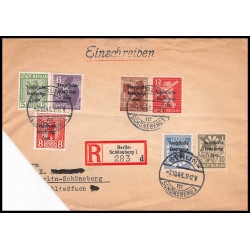 15814 allemagne Occupation Alliée recommandé sowjetische zone berlin 1948 lettre cover